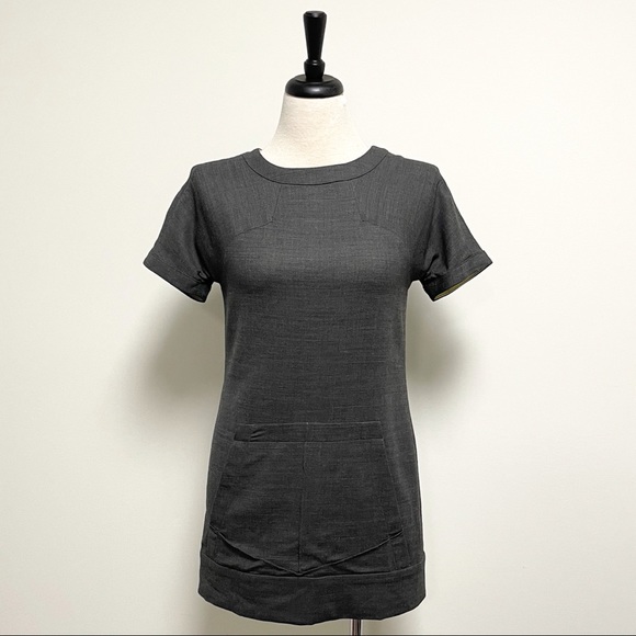 Yigal Azrouel Shift Short Sleeve Kangaroo Pocket - Picture 3 of 10